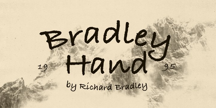 Font Bradley Hand ITC