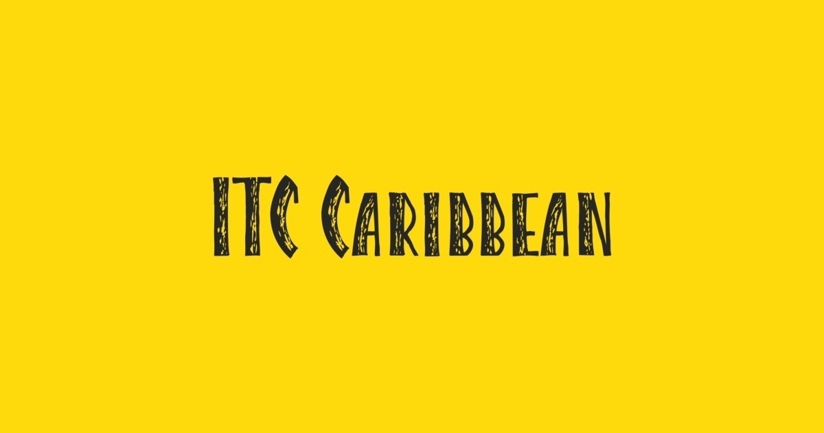 Font Caribbean ITC