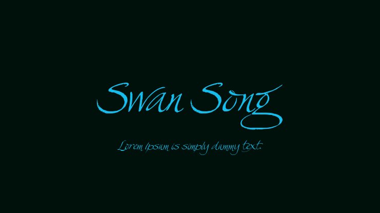 Font Swan Song
