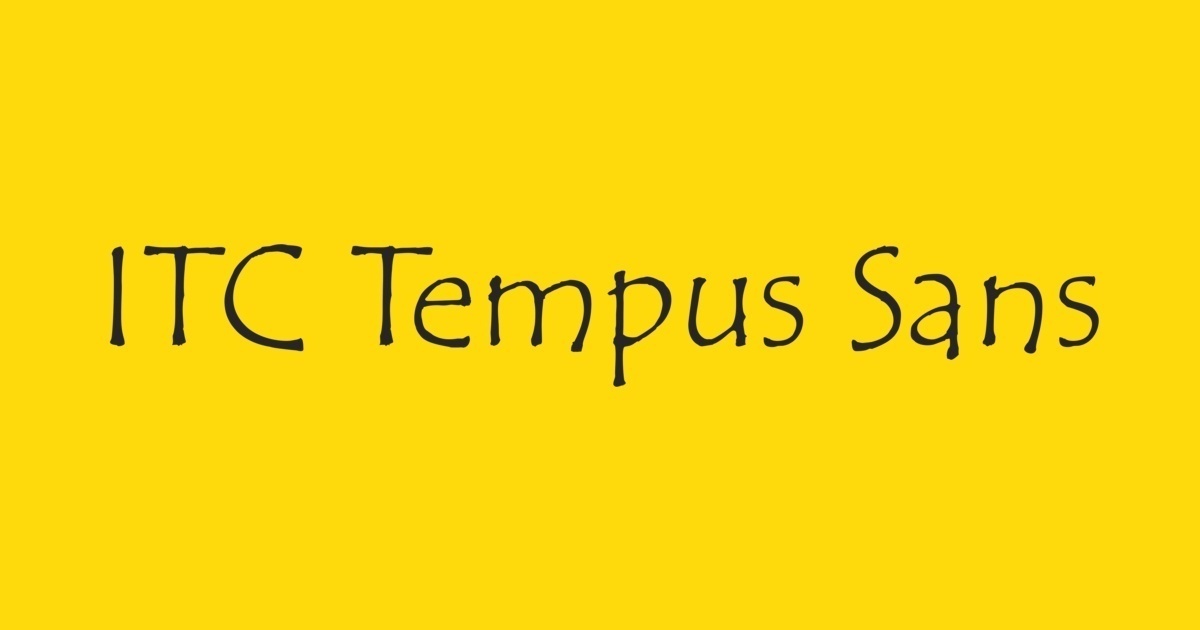 Font Tempus ITC