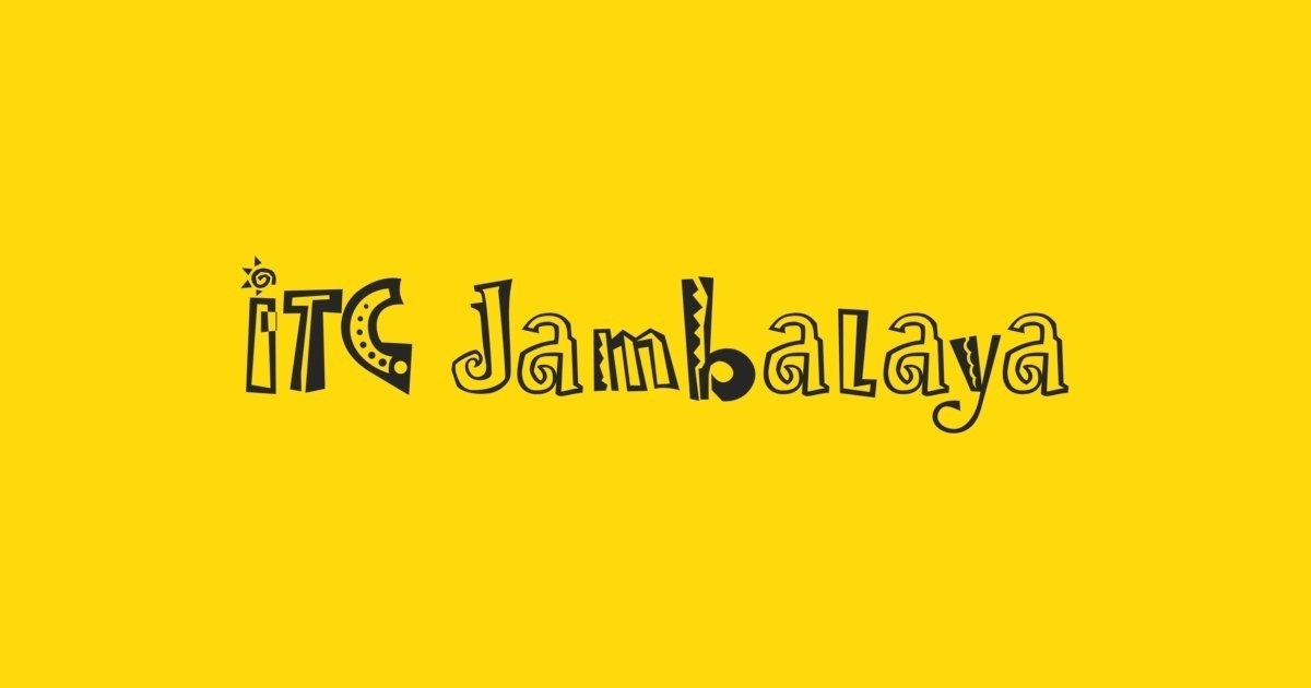 Font Jambalaya ITC