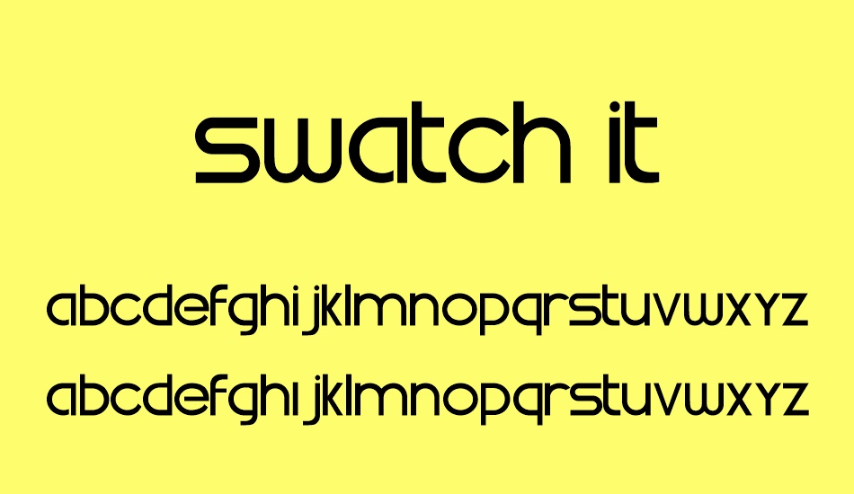 Font Swatch it