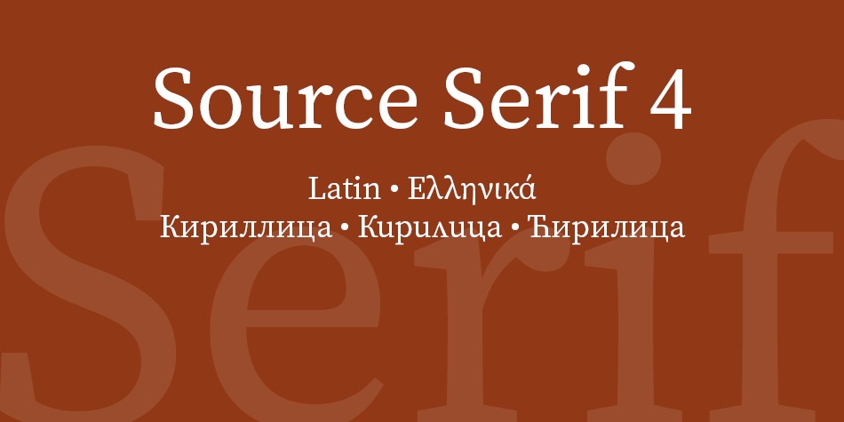Font Source Serif 4