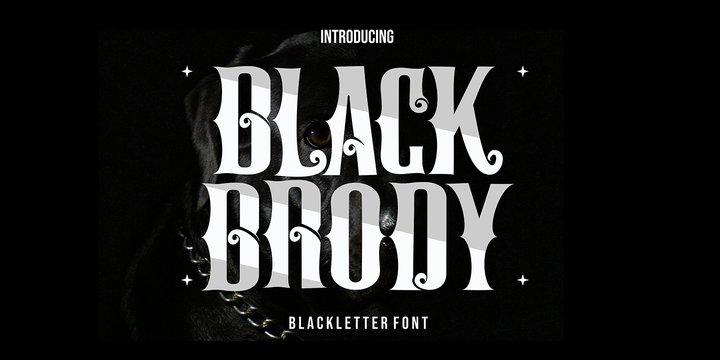 Font Black Brody