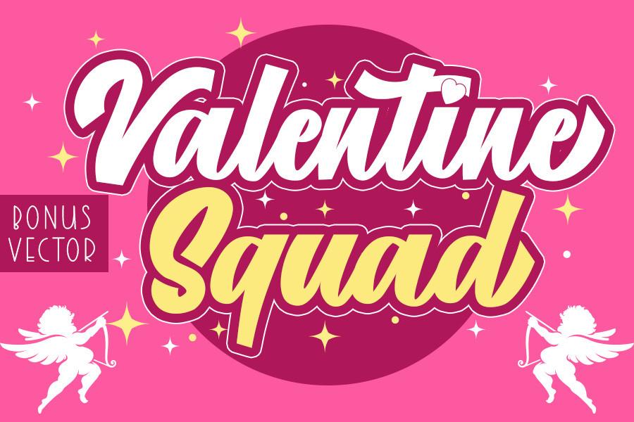 Font Valentine Squad