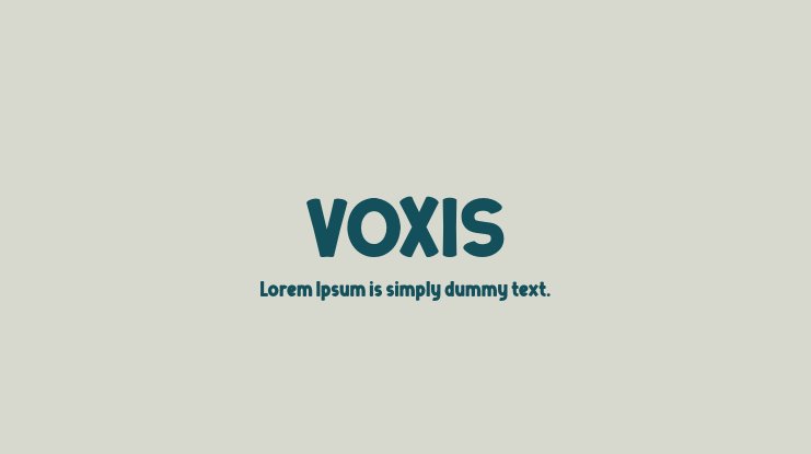 Font Voxis