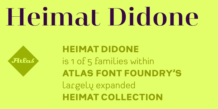 Font Heimat Didone 12