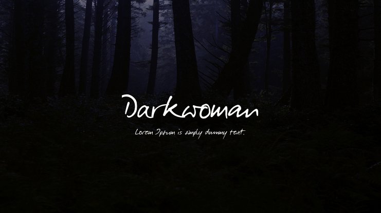 Font Darkwoman