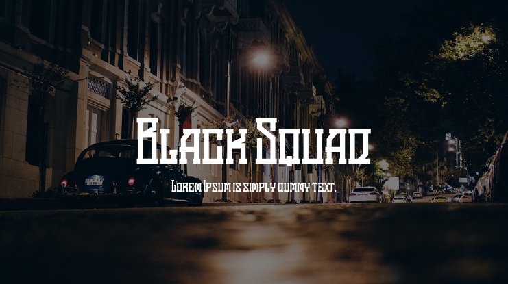 Font Black Squad