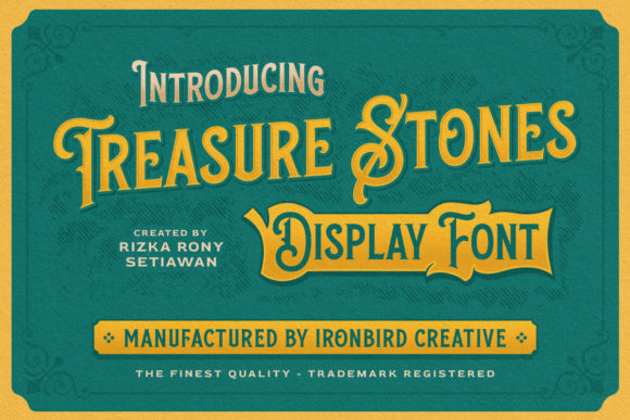 Font Treasure Stones