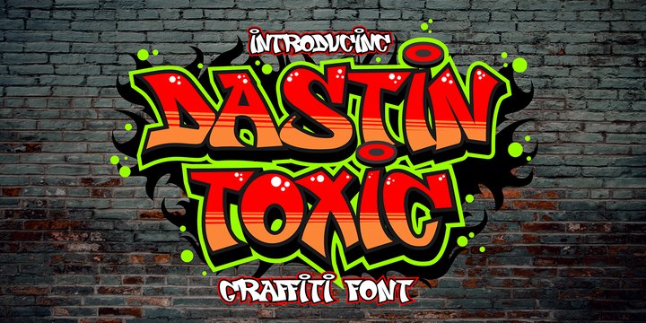 Font Dastin toxic Graffiti