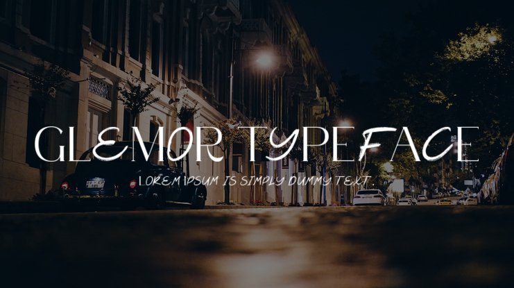Font Glemor Typeface