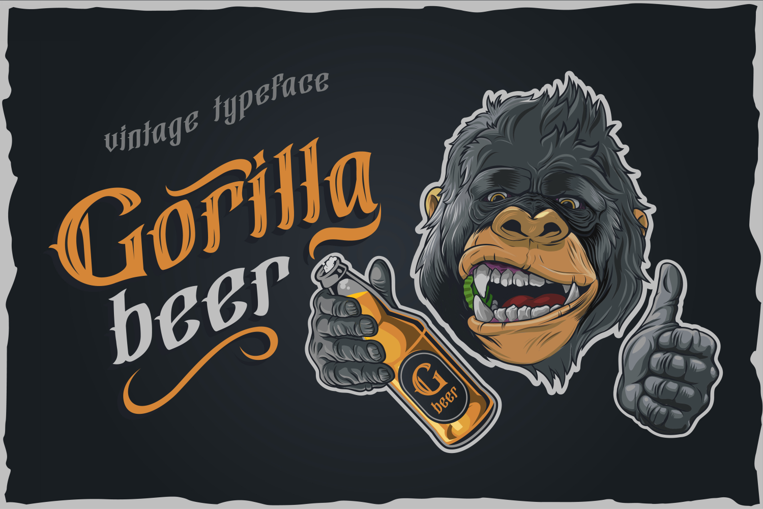 Font Gorilla beer