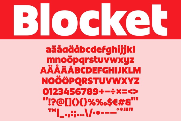 Font Blocket Display