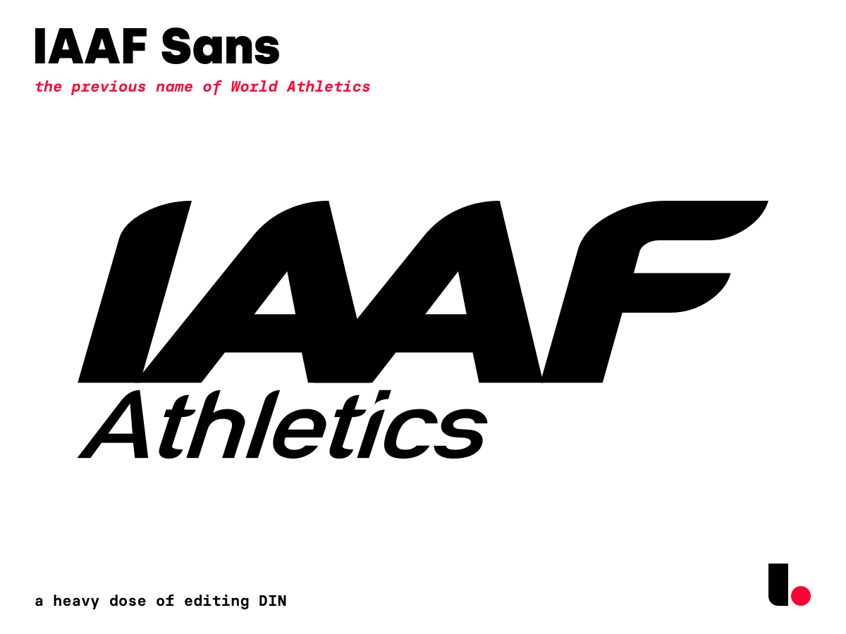 Font IAAF Sans