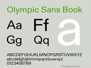 Font Olympic Sans