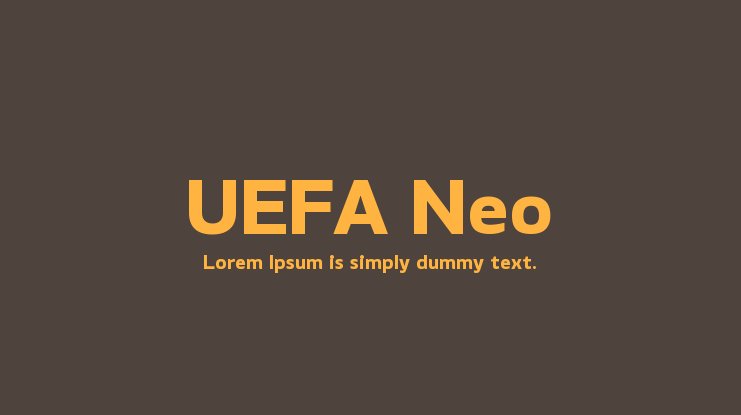 Font UEFA Neo