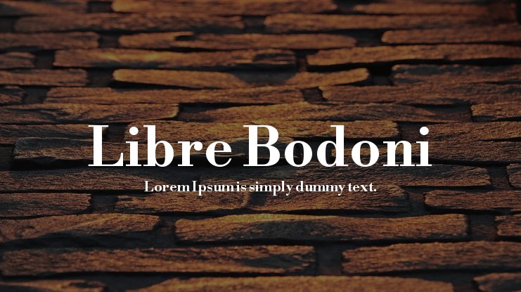 Font Libre Bodoni
