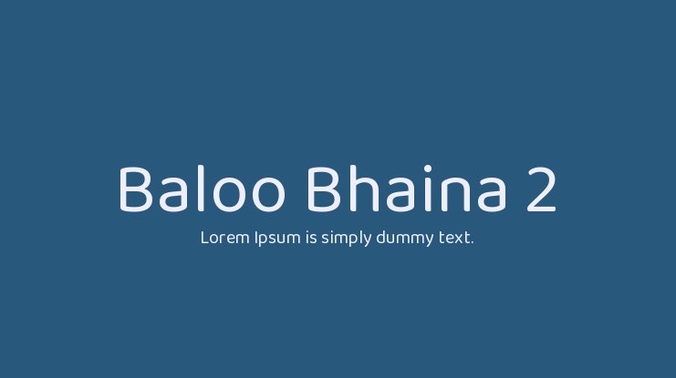 Font Baloo Bhaina 2