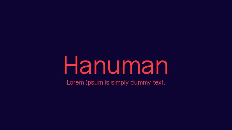 Font Hanuman