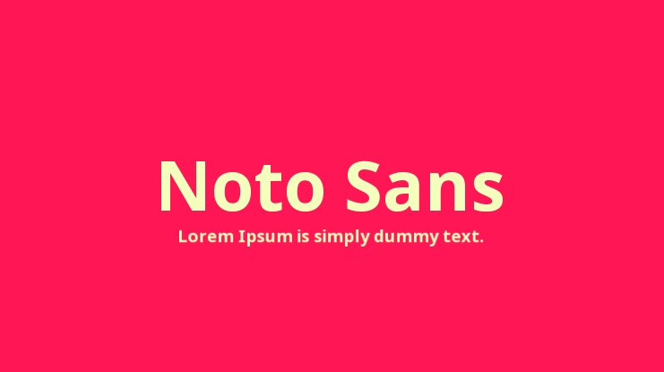 Font Noto Sans Display