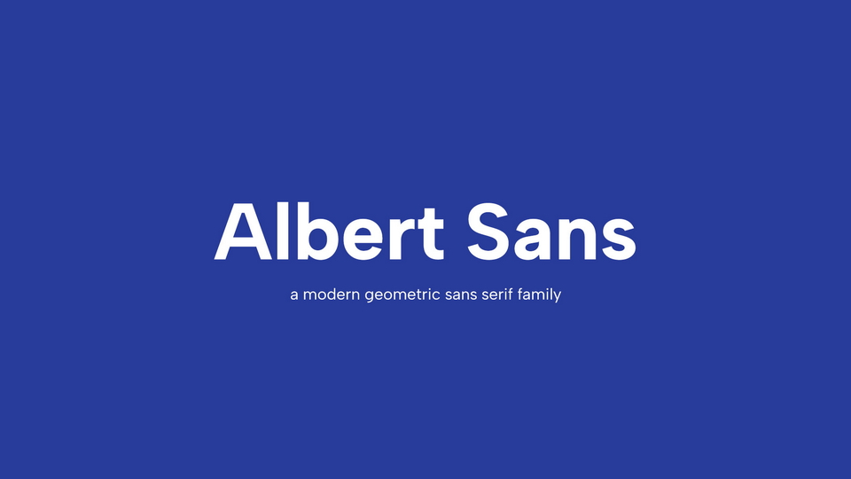 Font Albert Sans