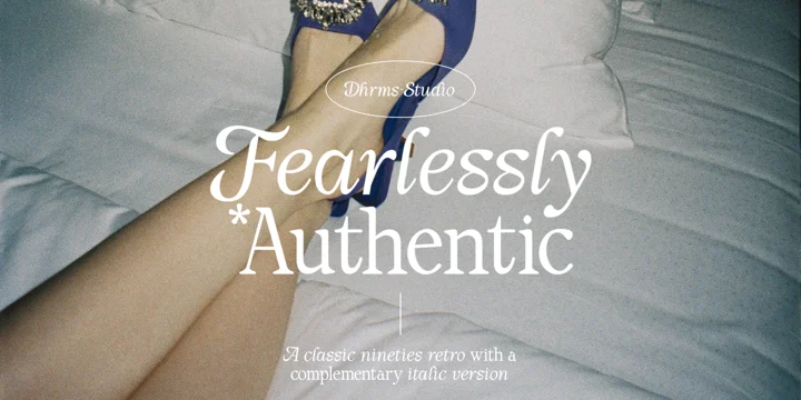 Font Fearlessly Authentic