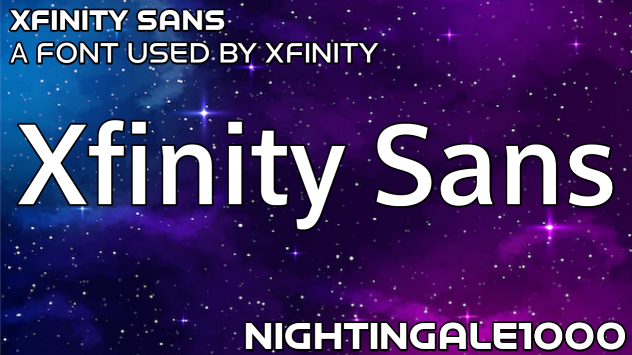 Font Xfinity Sans