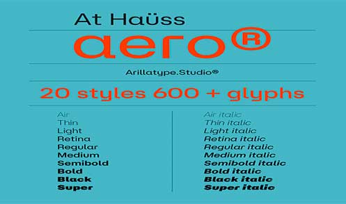 Font At Hauss Aero