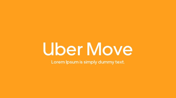 Font Uber Move CYR