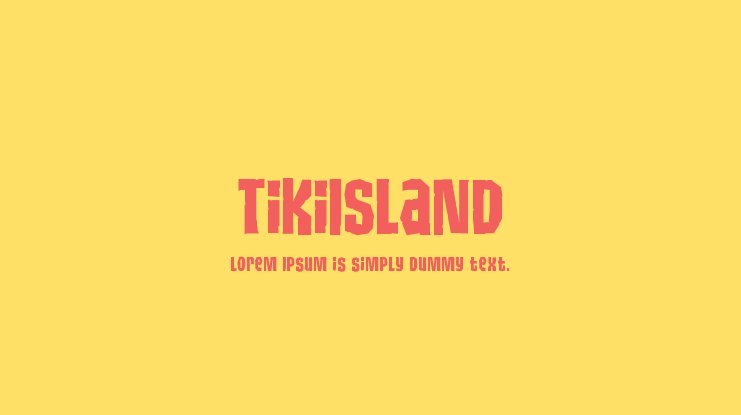 Font Tiki Island