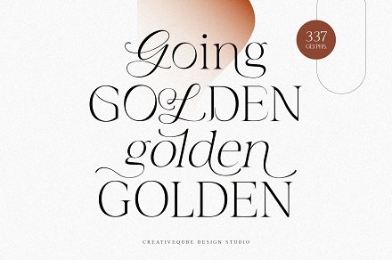 Font Going Golden