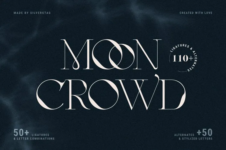 Font Moon Crowd