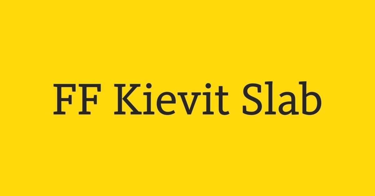Font Kievit Pro