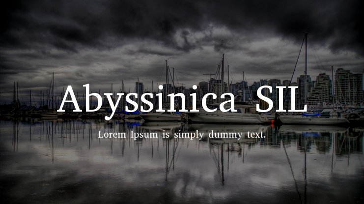 Font Abyssinica SIL