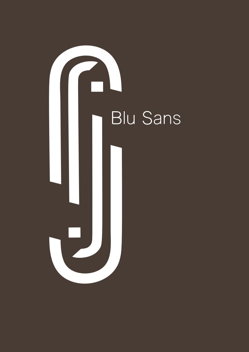 Font Blu Sans