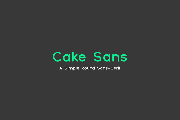 Font Cake Sans
