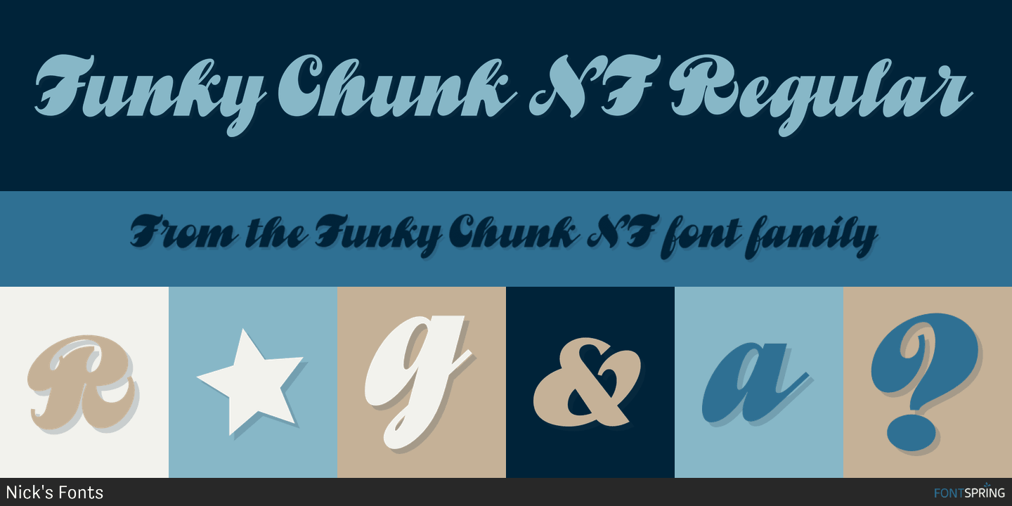 Font Funky Chunk NF