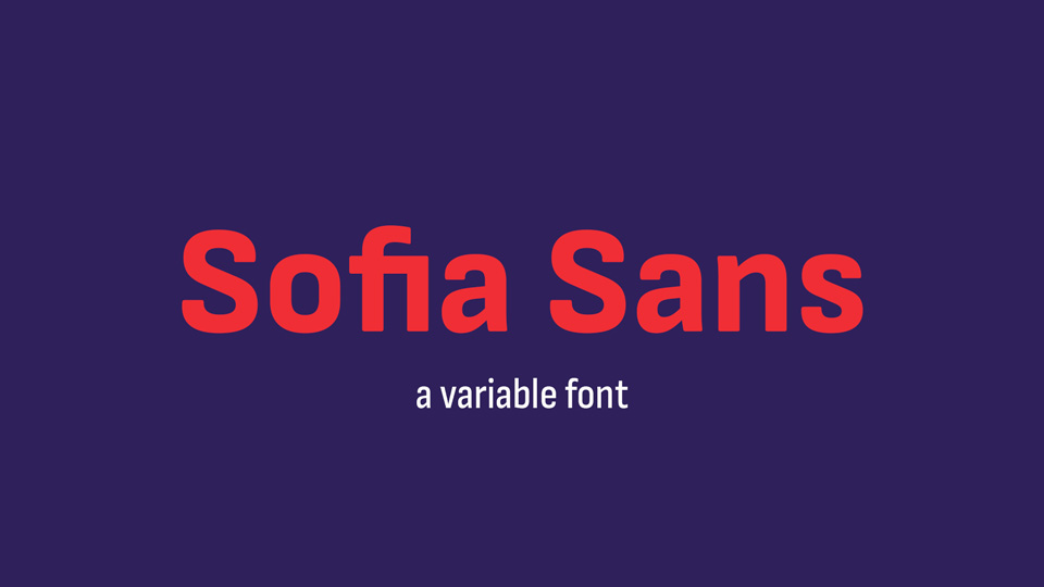 Font Sofia Sans Extra Condensed