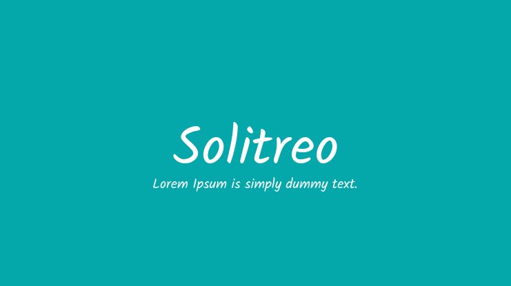 Font Solitreo