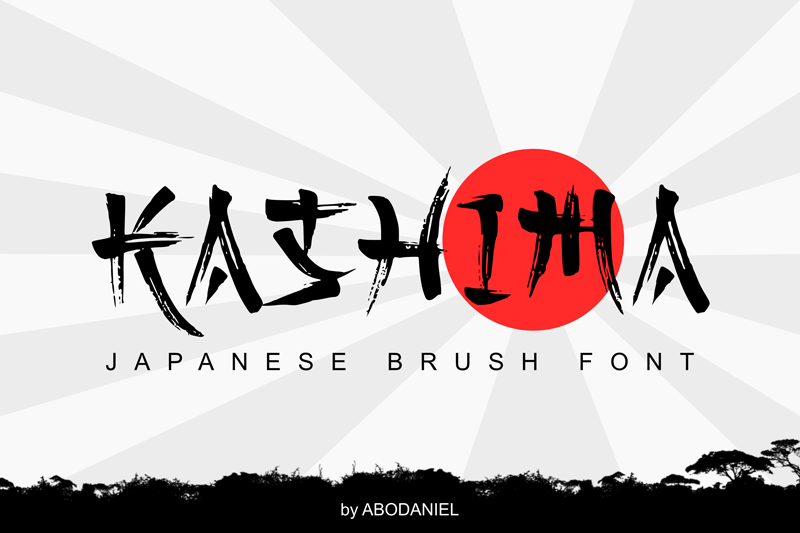 Font Kashima Brush