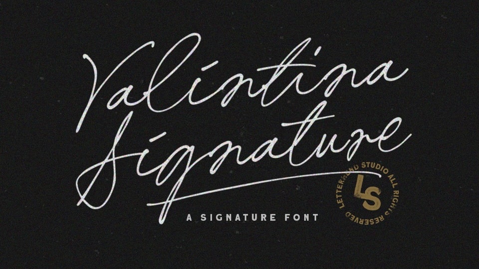 Font Valintina Signature