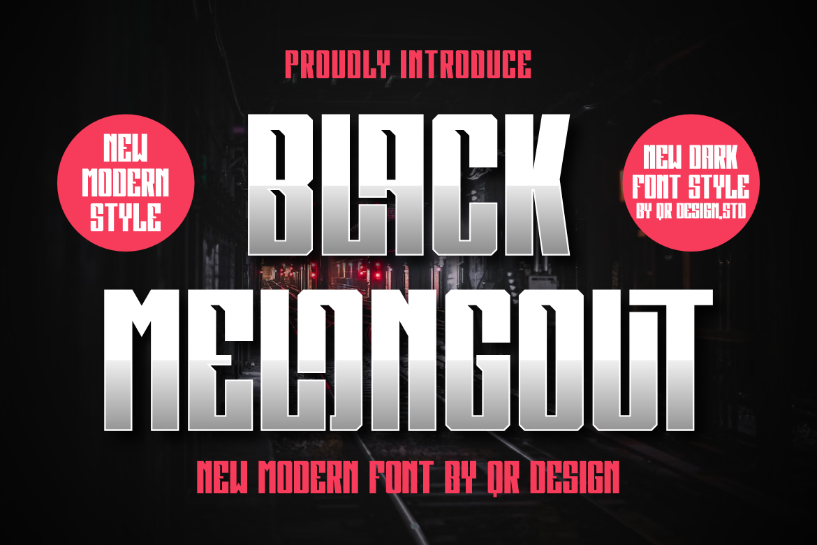 Font Black Melongout