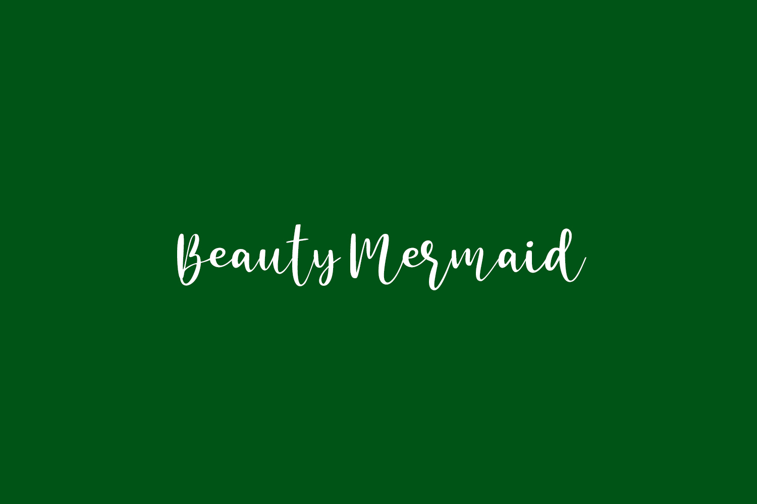 Font Beauty Mermaid