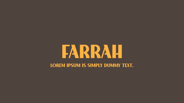 Font Farrah