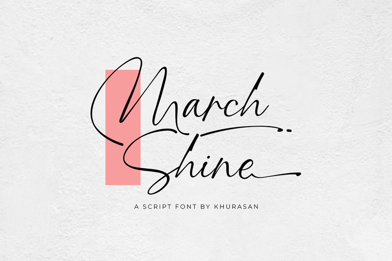 Font March Shine