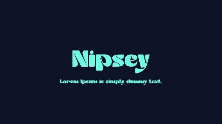 Font Nipsey