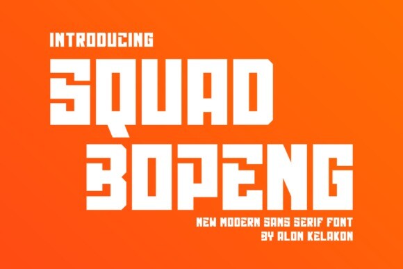 Font Squad Bopeng