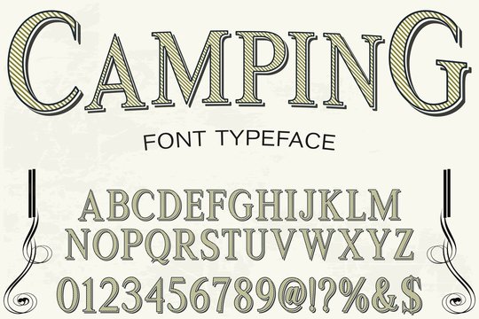 Font The Camping