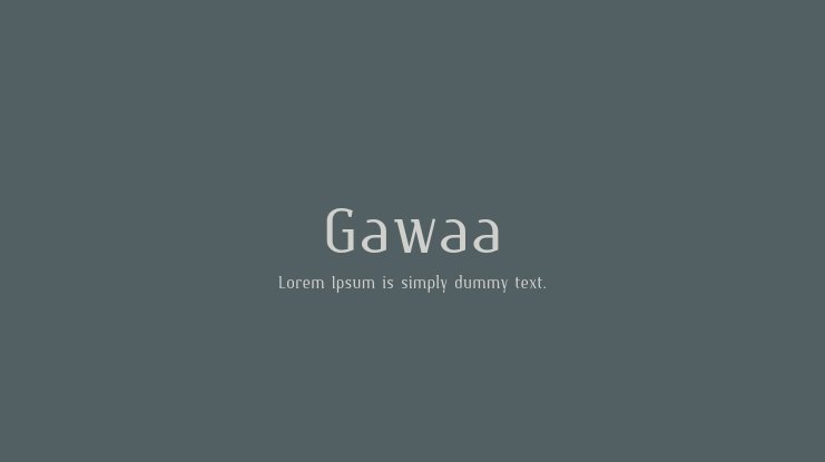 Font Gawaa